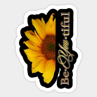 Be(YOU)tiful design 4 Sticker